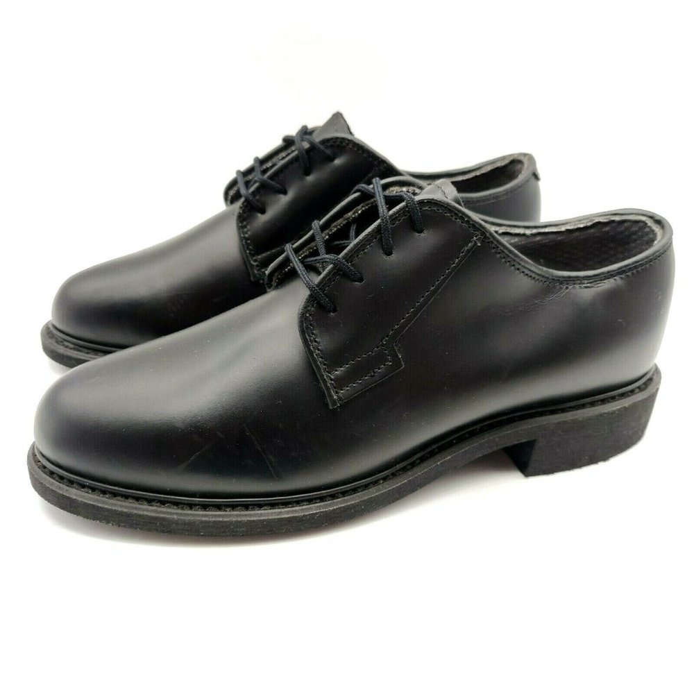 BATES BLACK UNIFORM LACE UP OXFORDS SIZE 6.5 M